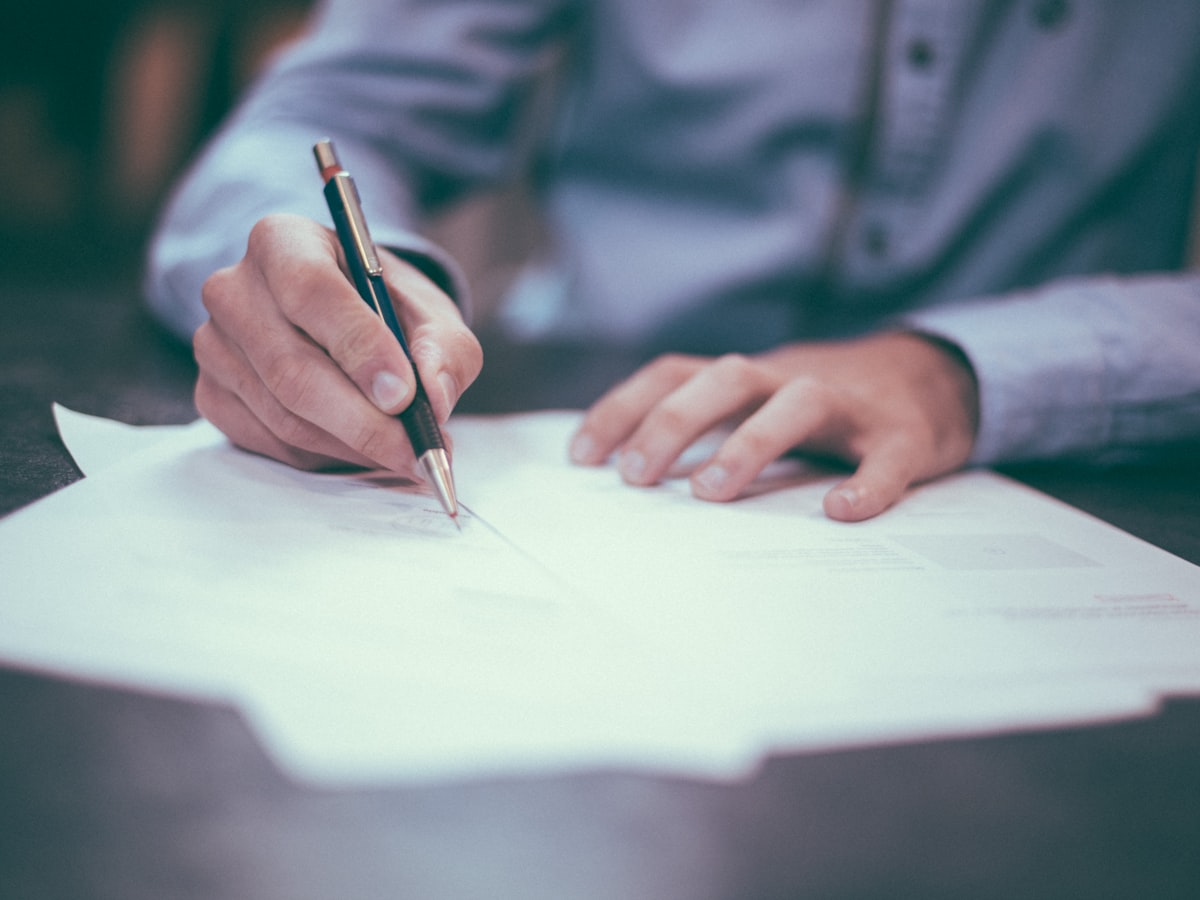 Signing and preparing important documents